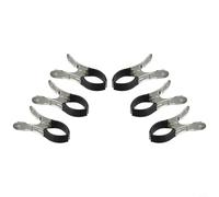 Clip efficienti per copertura piscina, 6 pezzi/30 pezzi, in acciaio inox, per proteggere le coperture della piscina contro i forti venti (6 pezzi, nero)