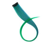 Clip Estensioni per capelli sintetici Ombre Posticci ricci dritti 20 '' Arcobaleno con riflessi Posticci-16-20 pollici-1 PC