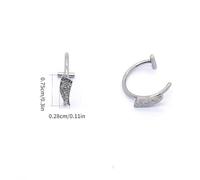 Clip facile da agganciare al labbro gioielli in acciaio inox finitura opaca accessorio per il corpo senza piercing sicuro per il primo utilizzo clip labbra gotico con design zanne
