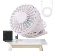 Clip Fans, Battery Operated 3-Speed Cooling Tool For Travel, Small Personal Desk Cooler, Stroller Car Seat Home Gym Bed Kitchen Outdoor Umbrella Crib Camping Treadmill Golf