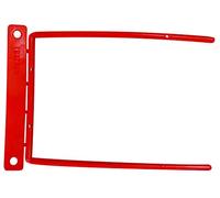 Raccoglitore di fissaggio Q-connect Clip a D in plastica Colore Rosso Scatola da 100 unità