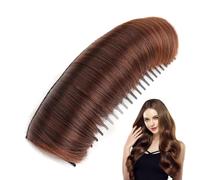 Clip finta, inserti di base del volume - Tampone invisibile per capelli con base per capelli | Tampone per capelli stile principessa facile da applicare per l'uso quotidiano, citazioni,