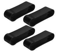Clip Fissaggio Bastone Pieghevole Nero in Plastica 4 Pezzi | Bastone e Folding Sticks, Installazione Immediata, Stabile e Pratica, Set Dedicato Agli Anziani