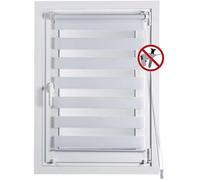 CLIP&FIX TENDA A RULLO NOTTE E GIORNO BIANCO 45x180 CM
