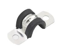 clip flessibile a sella Morsetto a sella a U rivestito in gomma in acciaio inossidabile 304 for tubi flessibili for cavi da 6 a 200 mm, confezione da 104(170mm)