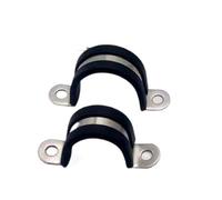clip flessibile a sella Morsetto for tubo rettangolare in acciaio inossidabile 304 con clip in PVC, confezione da 2, 50-95 mm(50mm)