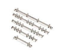 Clip foglie sciolte in metallo multicolore, Meccanismo di ricambio for raccoglitore ad anelli, 8 clip in metallo for fogli sciolti, multicolore(A4-black)