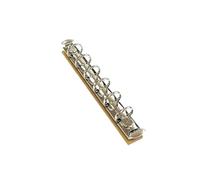 Clip foglie sciolte in metallo multicolore, Meccanismo raccoglitore ad anelli A5 A7 multicolore, confezione da 6 clip metalliche rimovibili for fogli sciolti(Silver)
