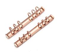 Clip foglie sciolte in metallo multicolore, Raccoglitore ad anelli 6 pezzi A6 multicolore fogli sciolti clip in metallo for ufficio cancelleria fai da te(A6-20mm-silver)