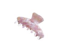 Clip for afferrare, accessori for capelli da donna, fermaglio for capelli semplice, fermaglio for capelli pigro(Floral Light Purple)