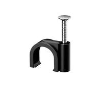 Clip for cavi in acciaio al carbonio ad alta nylon | Nero, dimensioni multiple, for l'organizzazione dei cavi interni(6mm)