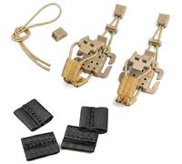 Clip for Cinghie Molle Fibbia Elastica 25mm, Kit Base con Cordino Lanyard 3.5mm Lacci Sospensione for Sistemi Toracici
