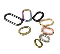 Clip for moschettone con O-ring a molla ovale in metallo | Multicolor 13/16/25mm: Tracolle for borse Connect, Portachiavi, Pendenti