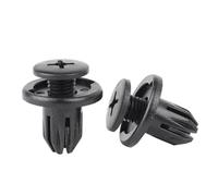 Clip for rivetti in plastica nera da 50 pezzi 8 mm for il pannello di rivestimento della portiera dell'auto, elementi di fissaggio del fermo del pannello interno automobilistico(21X8)