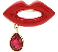 Clip for scialle da donna Spille a bocca con goccia d'acqua for le donne Rosse Bellezza for labbra Abiti Spille for colletto della camicia Spille da regalo for le donne