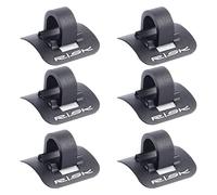 Clip generiche 6 per cavo bicicletta in alluminio e plastica, per bici da strada e pieghevole, colore nero