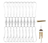clip girevoli doppio gancio 10 pezzi ganci rotanti per decorazioni da esterno 360° in acciaio inox 8cm argento per bandiere girandole piante balcone giardino campeggio casa