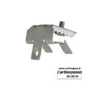 Clip in acciaio fosfatato con vite M6