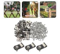 Clip in acciaio inossidabile 304 per soluzioni di sicurezza efficaci, perfette per recinzioni e progetti fai da te, 100/200 pezzi (200 pezzi)