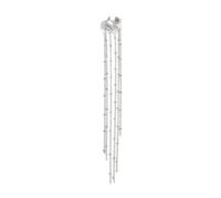 Clip in avanti con design a frangia lunga, non forare, comodo da indossare, adatto per varie impostazioni, gioielli per orecchie da festa, One Size, come descritto, come descritto