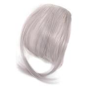 Clip in Bangs, 9.8 Clip per capelli francesi sintetici, frangia finta con farpichi di tempi per donne estensioni di capelli curvi naturali per usura quotidiana