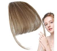Clip In Bangs - Frangia Finta | Cľip Su Fřangia, 1 Pezzo Di Parrucchino Anteriore Sottile E Delicato Con Frângia Ad Aria Còn Tenda A | Parrucca Invisibile Naturale Ultra-sòttile Da Indossare Tut