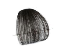 Clip in Bangs Parrucchino sintetico con frangia ad aria da donna, mini frangia finta, estensione for parrucchino marrone nero for ragazze Frangia Clip Capelli(Color:20-4)