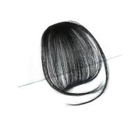 Clip in Bangs Parrucchino sintetico con frangia ad aria da donna, mini frangia finta, estensione for parrucchino marrone nero for ragazze Frangia Clip Capelli(Color:18-2)