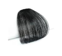 Clip in Bangs Parrucchino sintetico con frangia ad aria da donna, mini frangia finta, estensione for parrucchino marrone nero for ragazze Frangia Clip Capelli(Color:20-2)