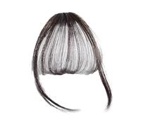 Clip in Bangs - Pieno per capelli, estensione del look naturale | Catene realistiche morbide naturali per usura quotidiana, parrucchiere resistente al calore per stile, falsi baang per le date feste m