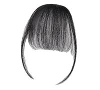 Clip in Bangs - Pieno per capelli, estensione del look naturale | Catene realistiche morbide naturali per usura quotidiana, parrucchiere resistente al calore per stile, falsi baang per le date feste m