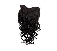 Clip-In Capelli Con 7 Fermagli 3/4 Parrucca Toupet Marrone Scuro 50cm H9503-3