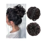 Clip in Chignon Chignon Chignon sintetico Chignon disordinato Artiglio Clip in un pezzo di capelli Capelli ricci ondulati Chignon Coda di cavallo Estensioni Scrunchie Posticci for le donne Parrucchino