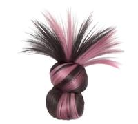 Clip -in - CHIGON FALSO CHIGON | Estensione per capelli con coda corta di cavallo con arresto artiglio | Pelera sintetica con piume per stile rapido, da usare tutti i giorni