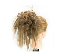 Clip in crocchia artiglio 2 pezzi chignon capelli disordinati chignon finti extension ondulati ricci posticci coda di cavallo Chignon fascia per le donne Postiche Messy Bun arruffato (Ash C