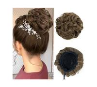 Clip in crocchia artiglio crocchia capelli disordinati pezzo di capelli elastico cordino elastici chignons onda ricci Estensione dei capelli sintetici per le donne uso quotidiano Postiche Messy Bu