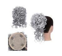 Clip in crocchia artiglio estensioni dei capelli ricci disordinati, coccole, coda di cavallo con coulisse sintetica, grande panino ondulato da 90 g, posticci per donne Postiche Messy Bun eb