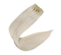 Clip In Extension Per Capelli Umani 120 G Senza Soluzione Di Continuità, Clip Invisibili, Extension Per Capelli Umani Remy Balayage Colore Biondo