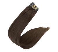 Clip In Extension Per Capelli Umani 120 G Senza Soluzione Di Continuità, Clip Invisibili, Extension Per Capelli Umani Remy Balayage Colore Biondo