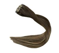 Clip In Extension Per Capelli Umani 120 G Senza Soluzione Di Continuità, Clip Invisibili, Extension Per Capelli Umani Remy Balayage Colore Biondo