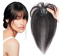 Clip in frangia, clip naturale in capelli umani margini, realistico copertina a 360 ° colpi per capelli, clip di frangia per le donne, clip per donne, clip in frangia