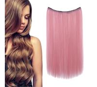 Clip in Hair Extensions - Clip per capelli Human Hair Extensions | 20 Inch Long Straight Hairpiece | Natural Women Girls, Stylish Invisible Wig