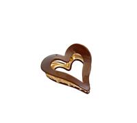 Clip in lega d'amore alla moda, forcina for capelli, forcina versatile for coda di cavallo(Caramel)