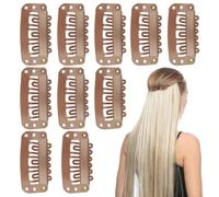 Clip in metallo, clip per capelli BB da donna, impugnature di estensione antiscivolo, supporto protettivo in , extension per capelli e per trama, senza per tutta la giornata