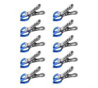 Clip in metallo per copertura piscina, 10 morsetti a molla resistenti, affidabili per fuori terra per piscine e condizioni meteorologiche avverse