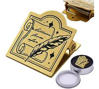 Clip in ottone dorato clip per raccoglitori in metallo clip per cerniere bulldog resistenti clip per notebook clip piatte vintage clip per diario grande raccoglitore per ufficio scuola planner lettera