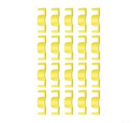 Clip in plastica riutilizzabili resistenti per piante da giardino progettate per contenere rami senza restringere la crescita nel tempo (giallo20 pezzi)