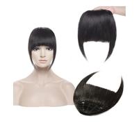 Clip in-Pony, capelli veri, capelli veri spessi, per donne, extension con clip in per capelli per tutti i giorni (nero naturale)