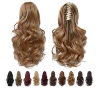 Clip in Ponytail Clip Claw Blonde Ponytails Extension Wavy 14"""" 4.3 OZ