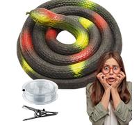 Clip in scherzo di serpente, serpente su una corda | serpente giocattolo per golf,scherzo di serpente ad alta simulazione con corda e clip per una facile configurazione, accessorio